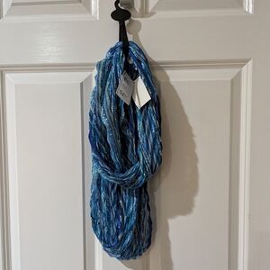 NEW Blue and White Tone Infinity Scarf. Fits All